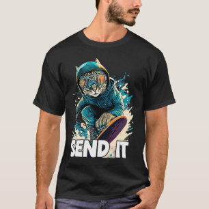 Cooles Mountainbike-Snowboard für Männer Frauen Ki T-Shirt