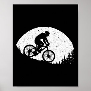Cooles Mountainbiken für Männer Frauen Vintage-Rad Poster