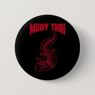Cooles Muay Thai Kickboxen für Männer Button