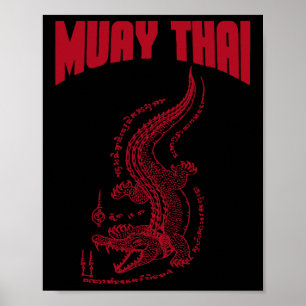 Cooles Muay Thai Kickboxen für Männer Poster