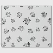 Cooles Münzen-Zeichen-Muster Iotas Cryptocurrency Geschenkpapier (Flach)