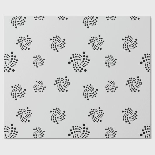 Cooles Münzen-Zeichen-Muster Iotas Cryptocurrency Geschenkpapier (Flach)