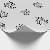 Cooles Münzen-Zeichen-Muster Iotas Cryptocurrency Geschenkpapier (Ecke)