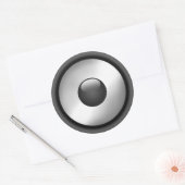 Cooles Musik-Lautsprecher-Design Runder Aufkleber (Umschlag)