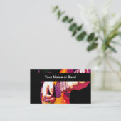 Cooles Musik-Thema Visitenkarte (Stehend Vorderseite)