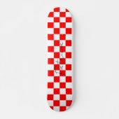 Cooles Muster an der Tafel, rot Skateboard (Vorne)