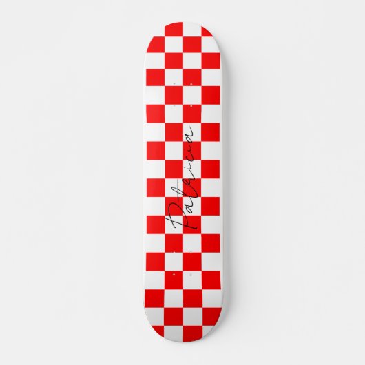 Cooles Muster an der Tafel, rot Skateboard (Vorne)