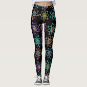 Cooles Muster der Atomstruktur Leggings (Vorderseite)
