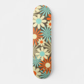 Cooles Muster der Retro-Floral Skateboard (Vorne)