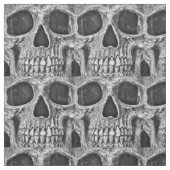 Cooles Muster des Gothic Skull Black and White Gru Stoff (Muster)