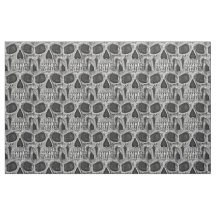 Cooles Muster des Gothic Skull Black and White Gru