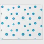 Cooles Muster für die nächste Kryptowährung Geschenkpapier (Flach)