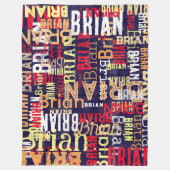 Cooles Muster für Kinderjungen oder Männer Fleecedecke (Vorderseite)