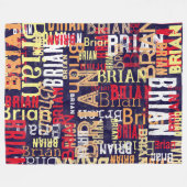 Cooles Muster für Kinderjungen oder Männer Fleecedecke (Vorderseite (Horizontal))