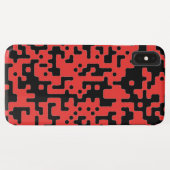 Cooles Muster in Rot und Schwarz Case-Mate iPhone Hülle (Rückseite (Horizontal))