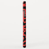 Cooles Muster in Rot und Schwarz Case-Mate iPhone Hülle (Hinten/Rechts)