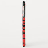 Cooles Muster in Rot und Schwarz Case-Mate iPhone Hülle (Hinten/Links)