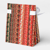 Cooles Muster in Rot und Schwarz Geschenkschachtel (Rückseite)