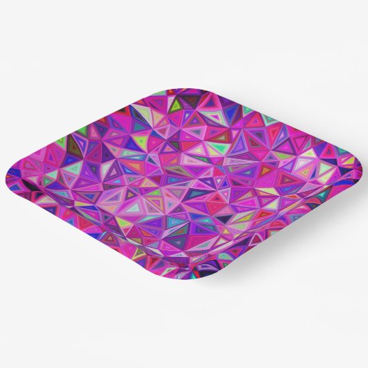 Cooles Muster Pappteller (Gewinkelt)