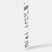 Cooles Musterdesign in Schwarzweiß Case-Mate iPhone Hülle (Rückseite / Links)