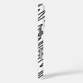 Cooles Musterdesign in Schwarzweiß Case-Mate iPhone Hülle (Rückseite / Rechts)