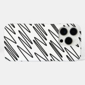 Cooles Musterdesign in Schwarzweiß Case-Mate iPhone Hülle (Rückseite (Horizontal))