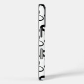 Cooles Musterdesign in Schwarzweiß Case-Mate iPhone Hülle (Rückseite / Rechts)