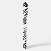 Cooles Musterdesign in Schwarzweiß Case-Mate iPhone Hülle (Rückseite / Rechts)