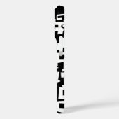 Cooles Musterdesign in Schwarzweiß Case-Mate iPhone Hülle (Rückseite / Links)