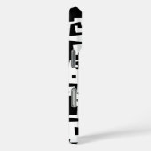 Cooles Musterdesign in Schwarzweiß Case-Mate iPhone Hülle (Rückseite / Rechts)