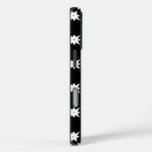 Cooles Musterdesign in Schwarzweiß Case-Mate iPhone Hülle (Rückseite / Rechts)