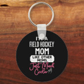 Cooles Muttertagsdesign Feldhockey-Mama Schlüsselanhänger (Vorderseite)