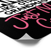 Cooles Muttertagsdesign Kickboxen Oma Poster (Ecke)