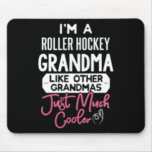 Cooles Muttertagsdesign Roller Hockey Oma Mousepad