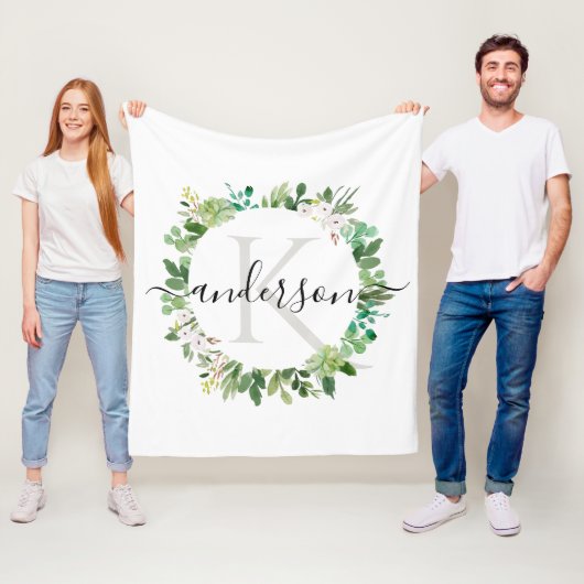 COOLES NACHFOLGREICHES WASSERFÖRDERMORMONOGRAMM FLEECEDECKE (Beispiel)