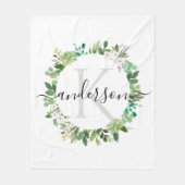 COOLES NACHFOLGREICHES WASSERFÖRDERMORMONOGRAMM FLEECEDECKE (Vorderseite)