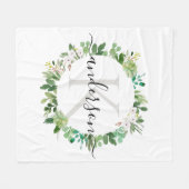 COOLES NACHFOLGREICHES WASSERFÖRDERMORMONOGRAMM FLEECEDECKE (Vorderseite (Horizontal))