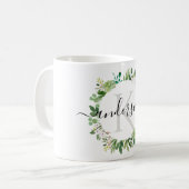 COOLES NACHFOLGREICHES WASSERFÖRDERMORMONOGRAMM KAFFEETASSE (Vorderseite Links)