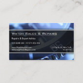 Cooles Nahes Foto einer Uhr - Visitenkarte (Rückseite)