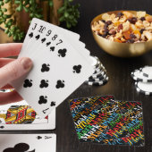 Cooles Namensmuster Spielkarten (In Situ)