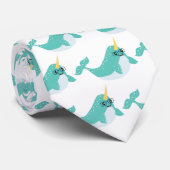 Cooles Narwhal-Muster Krawatte (Gerollt)
