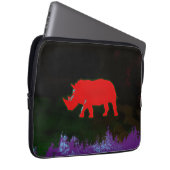 cooles Nashorn Laptopschutzhülle (Vorne Rechts)