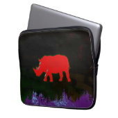 cooles Nashorn Laptopschutzhülle (Vorderseite Links)