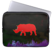 cooles Nashorn Laptopschutzhülle (Vorderseite)