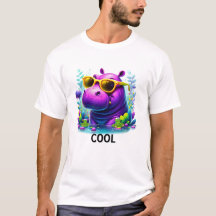 Cooles Neon Hippo Lounges im Sumpf