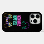 Cooles Neon-Videospiel. Case-Mate iPhone Hülle (Rückseite (Horizontal))
