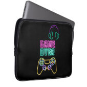 Cooles Neon-Videospiel. Laptopschutzhülle (Vorne Rechts)