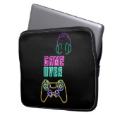 Cooles Neon-Videospiel. Laptopschutzhülle (Vorderseite Links)