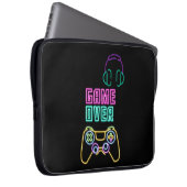 Cooles Neon-Videospiel. Laptopschutzhülle (Vorne Rechts)