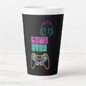 Cooles Neon-Videospiel. Milchtasse (Vorderseite)
